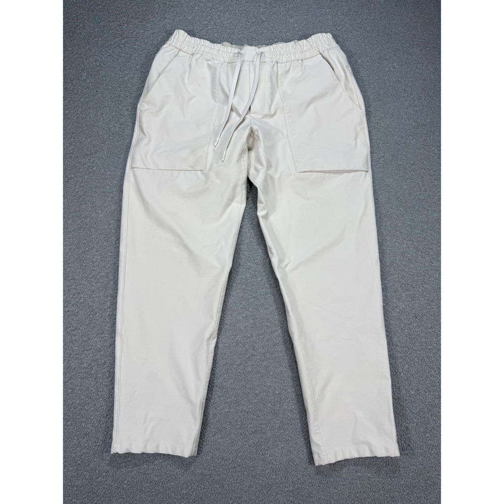 Lululemon Pants Men's XL White Bowline ABC Utilitech Tapered Leg Athleisure Gym